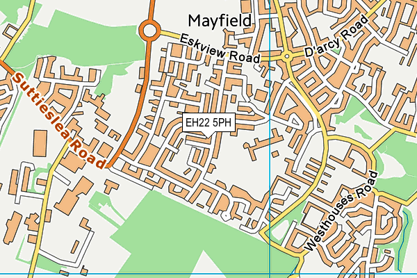 EH22 5PH map - OS VectorMap District (Ordnance Survey)