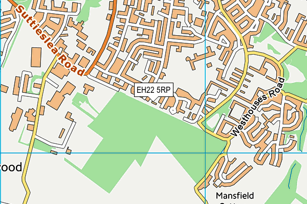 EH22 5RP map - OS VectorMap District (Ordnance Survey)