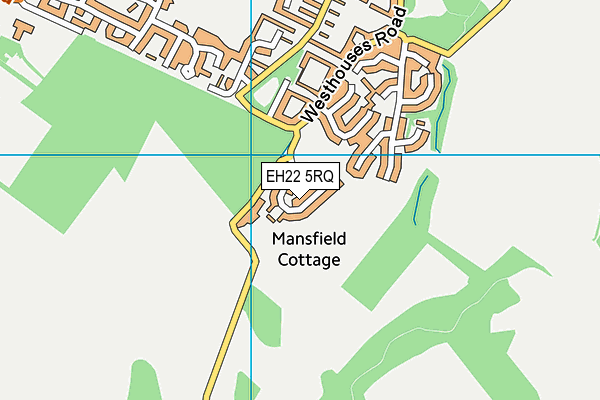 EH22 5RQ map - OS VectorMap District (Ordnance Survey)