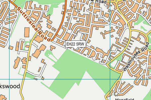 EH22 5RW map - OS VectorMap District (Ordnance Survey)