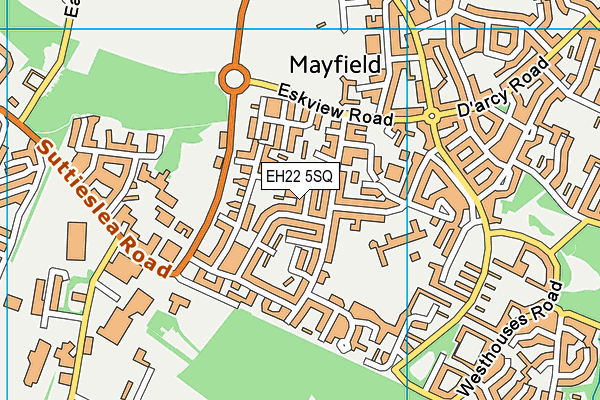 EH22 5SQ map - OS VectorMap District (Ordnance Survey)