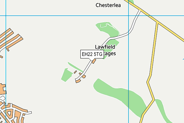 EH22 5TG map - OS VectorMap District (Ordnance Survey)