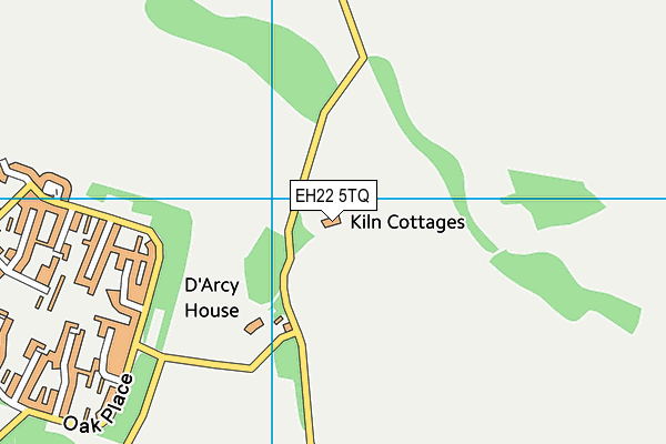 EH22 5TQ map - OS VectorMap District (Ordnance Survey)