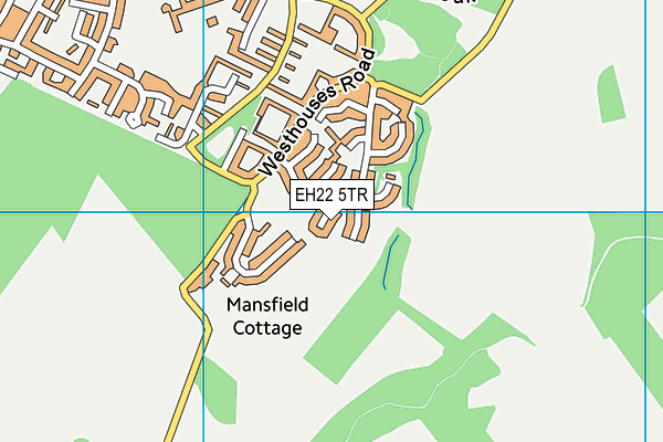 EH22 5TR map - OS VectorMap District (Ordnance Survey)