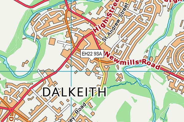 EH22 9SA map - OS VectorMap District (Ordnance Survey)