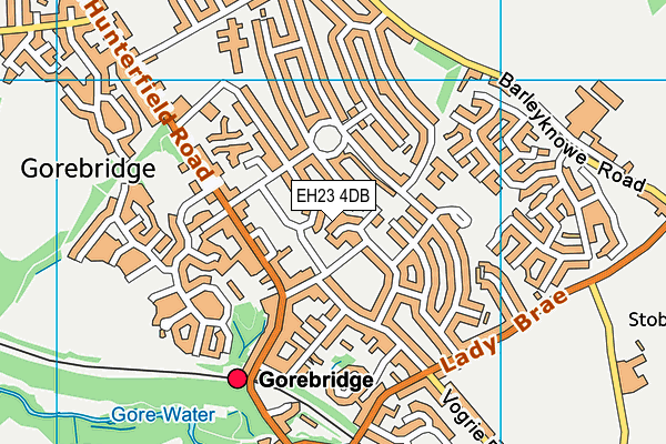 EH23 4DB map - OS VectorMap District (Ordnance Survey)
