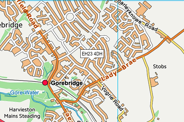 EH23 4DH map - OS VectorMap District (Ordnance Survey)