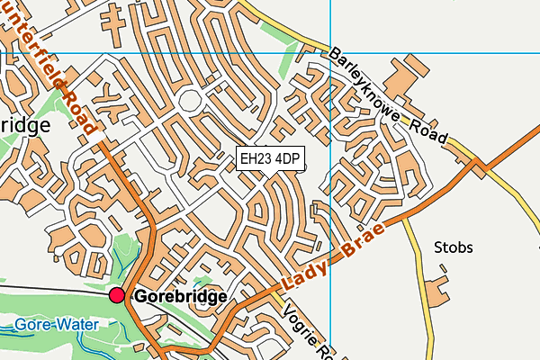 EH23 4DP map - OS VectorMap District (Ordnance Survey)