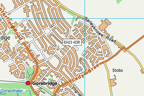 EH23 4DR map - OS VectorMap District (Ordnance Survey)