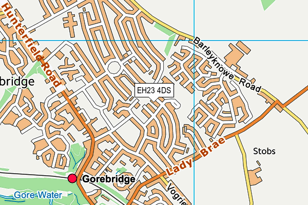 EH23 4DS map - OS VectorMap District (Ordnance Survey)