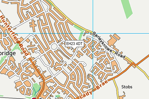 EH23 4DT map - OS VectorMap District (Ordnance Survey)