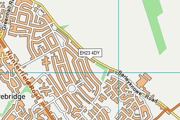 EH23 4DY map - OS VectorMap District (Ordnance Survey)