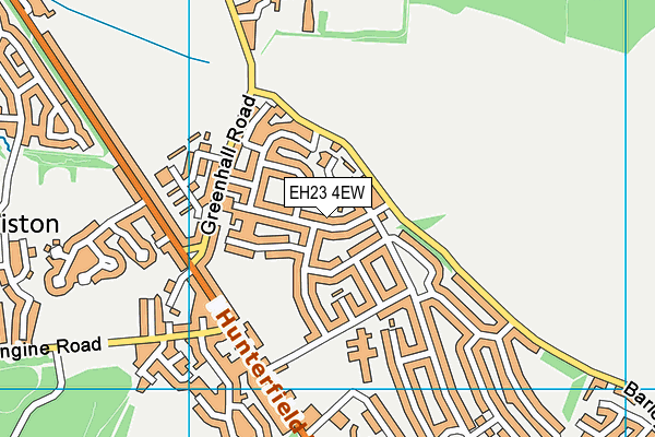 EH23 4EW map - OS VectorMap District (Ordnance Survey)