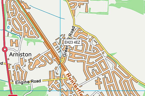 EH23 4EZ map - OS VectorMap District (Ordnance Survey)