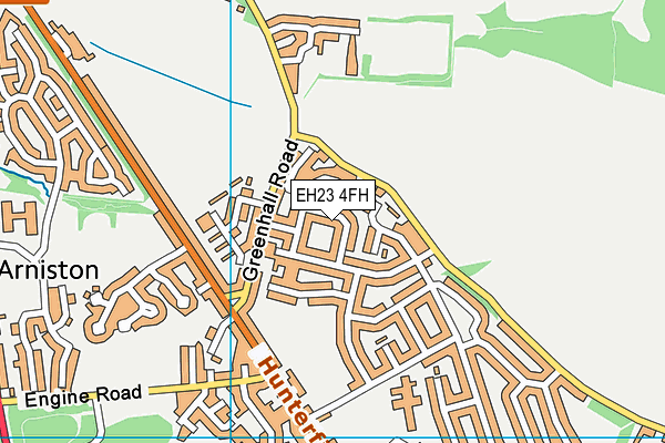 EH23 4FH map - OS VectorMap District (Ordnance Survey)