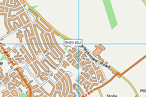 EH23 4GJ map - OS VectorMap District (Ordnance Survey)