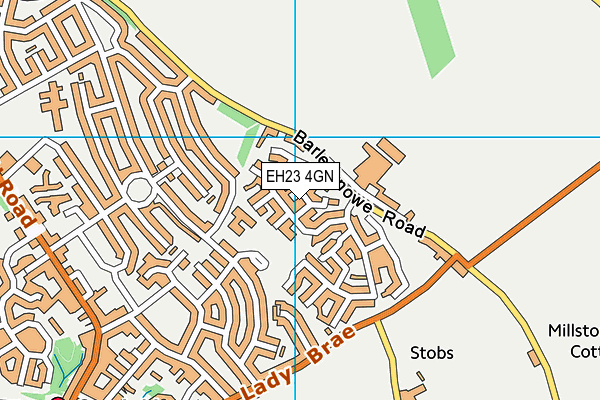 EH23 4GN map - OS VectorMap District (Ordnance Survey)