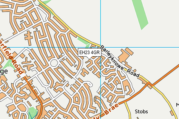 EH23 4GR map - OS VectorMap District (Ordnance Survey)
