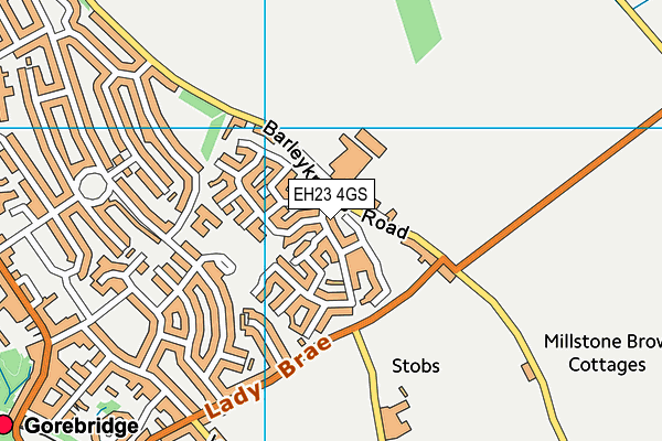 EH23 4GS map - OS VectorMap District (Ordnance Survey)