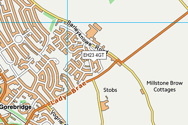 EH23 4GT map - OS VectorMap District (Ordnance Survey)
