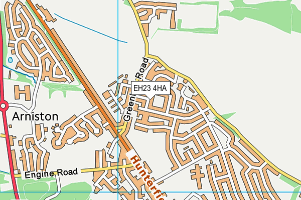 EH23 4HA map - OS VectorMap District (Ordnance Survey)