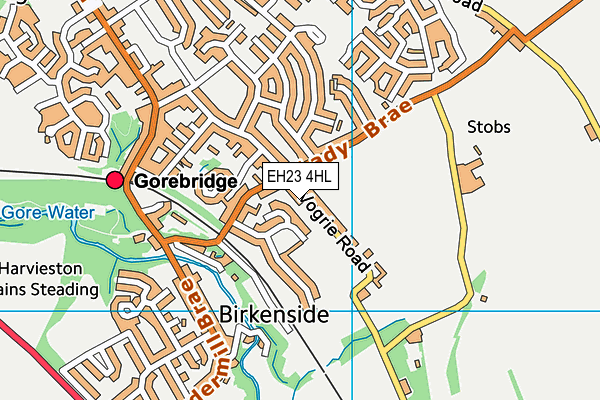 EH23 4HL map - OS VectorMap District (Ordnance Survey)