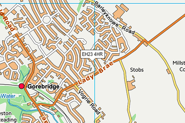 EH23 4HR map - OS VectorMap District (Ordnance Survey)