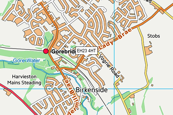 EH23 4HT map - OS VectorMap District (Ordnance Survey)