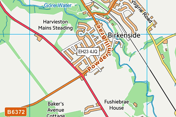 EH23 4JQ map - OS VectorMap District (Ordnance Survey)