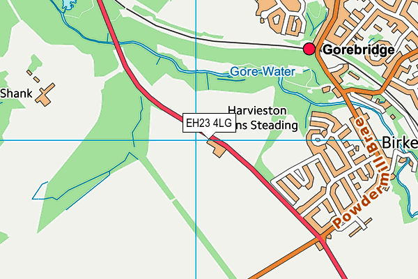 EH23 4LG map - OS VectorMap District (Ordnance Survey)
