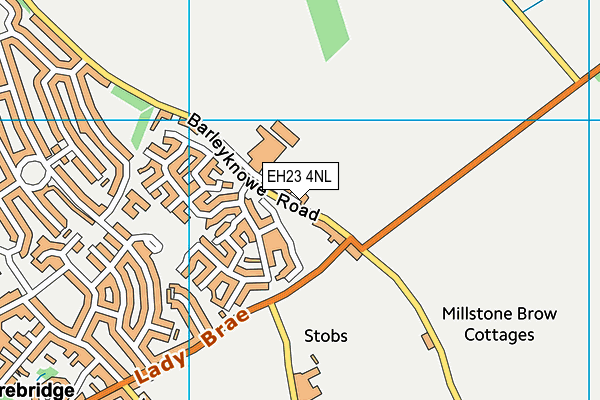 EH23 4NL map - OS VectorMap District (Ordnance Survey)