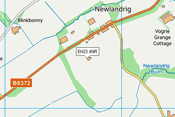 EH23 4NR map - OS VectorMap District (Ordnance Survey)