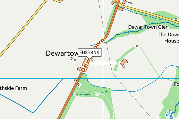 EH23 4NX map - OS VectorMap District (Ordnance Survey)