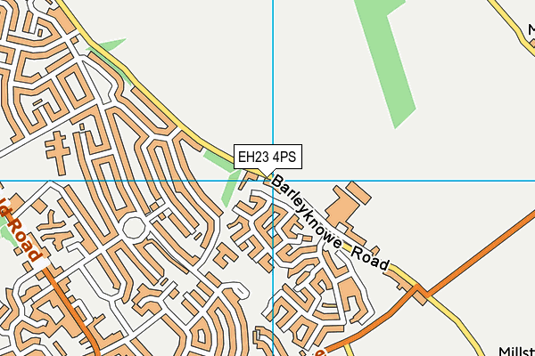 EH23 4PS map - OS VectorMap District (Ordnance Survey)