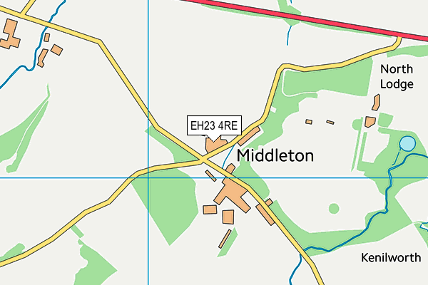 EH23 4RE map - OS VectorMap District (Ordnance Survey)