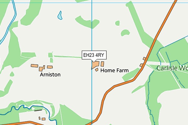 EH23 4RY map - OS VectorMap District (Ordnance Survey)