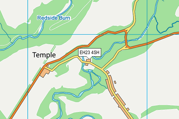 EH23 4SH map - OS VectorMap District (Ordnance Survey)