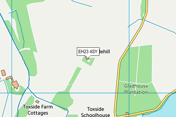 EH23 4SY map - OS VectorMap District (Ordnance Survey)