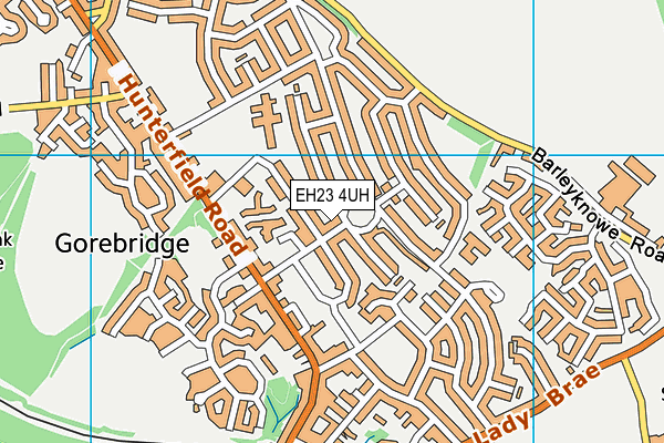 EH23 4UH map - OS VectorMap District (Ordnance Survey)