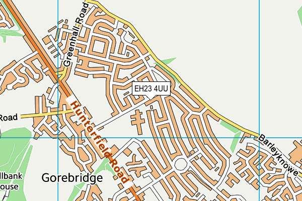 EH23 4UU map - OS VectorMap District (Ordnance Survey)