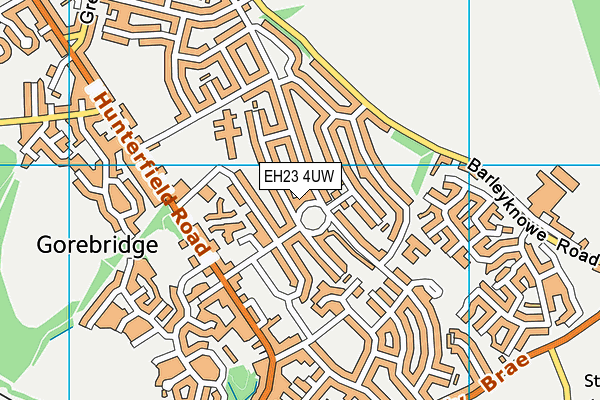 EH23 4UW map - OS VectorMap District (Ordnance Survey)