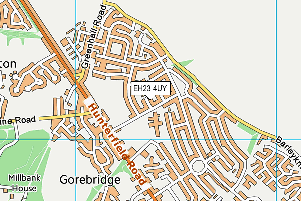 EH23 4UY map - OS VectorMap District (Ordnance Survey)