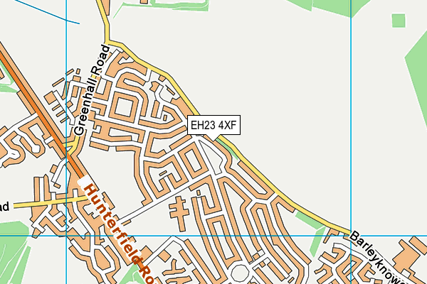 EH23 4XF map - OS VectorMap District (Ordnance Survey)