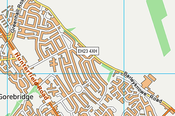 EH23 4XH map - OS VectorMap District (Ordnance Survey)