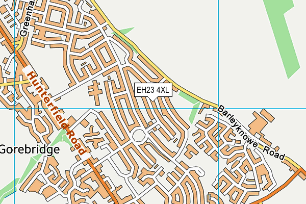 EH23 4XL map - OS VectorMap District (Ordnance Survey)