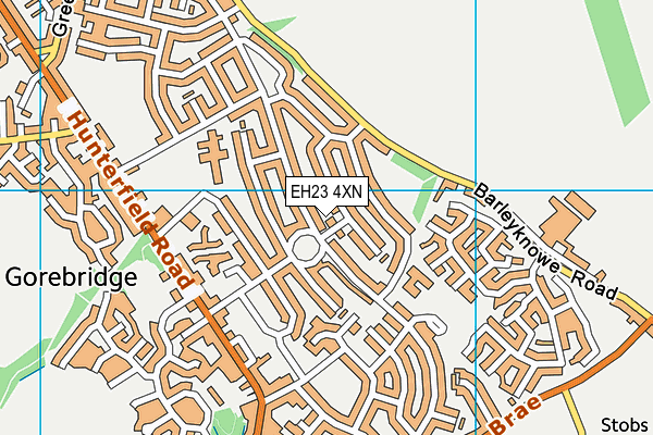 EH23 4XN map - OS VectorMap District (Ordnance Survey)