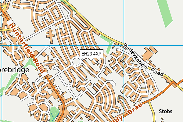 EH23 4XP map - OS VectorMap District (Ordnance Survey)