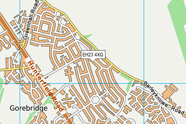 EH23 4XQ map - OS VectorMap District (Ordnance Survey)