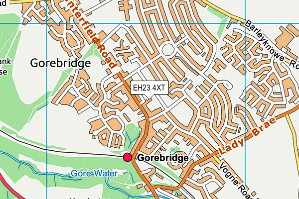 EH23 4XT map - OS VectorMap District (Ordnance Survey)