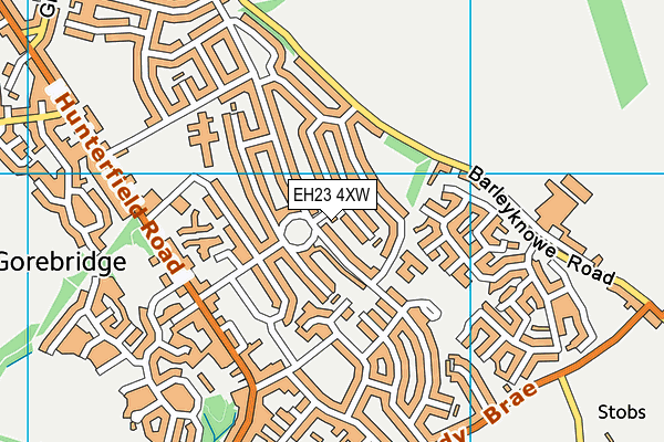EH23 4XW map - OS VectorMap District (Ordnance Survey)